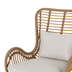 Ensemble de conversation en osier 5 pièces Montana Outdoor par Christopher Knight Home