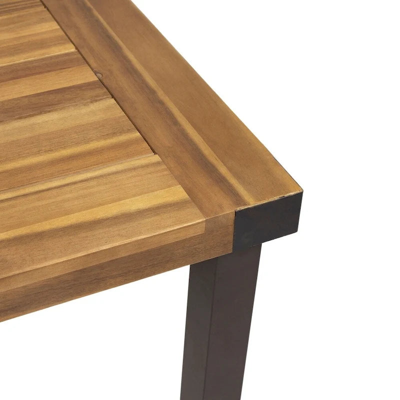 Ensemble de salle à manger d'extérieur Esfera 8 places en bois d'acacia et aluminium moulé avec coussins, par Christopher Knight Home