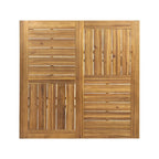 Ensemble de salle à manger d'extérieur Esfera 8 places en bois d'acacia et aluminium moulé avec coussins, par Christopher Knight Home