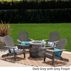 Ensemble de 5 chaises Adirondack d'extérieur Maison Outdoor par Christopher Knight Home