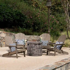 Ensemble de 5 chaises Adirondack d'extérieur Maison Outdoor par Christopher Knight Home