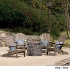 Ensemble de 5 chaises Adirondack d'extérieur Maison Outdoor par Christopher Knight Home