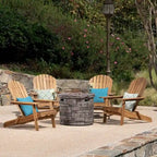 Ensemble de 5 chaises Adirondack d'extérieur Maison Outdoor par Christopher Knight Home