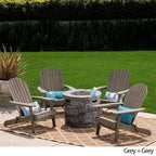 Ensemble de 5 chaises Adirondack d'extérieur Maison Outdoor par Christopher Knight Home