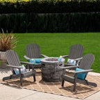 Ensemble de 5 chaises Adirondack d'extérieur Maison Outdoor par Christopher Knight Home