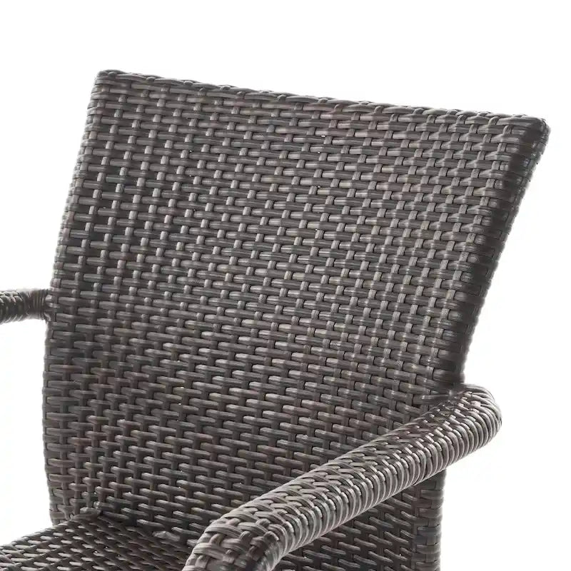 Chaises de salle à manger d'extérieur en osier Joyce de Christopher Knight Home (lot de 2)