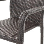 Chaises de salle à manger d'extérieur en osier Joyce de Christopher Knight Home (lot de 2)