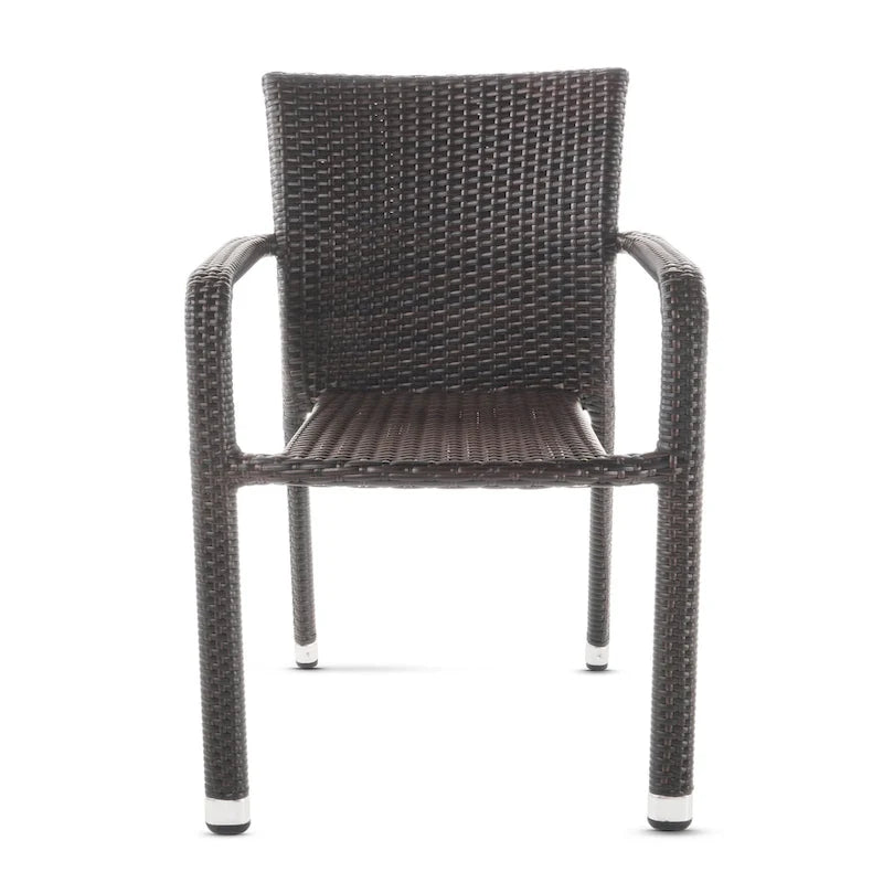 Chaises de salle à manger d'extérieur en osier Joyce de Christopher Knight Home (lot de 2)