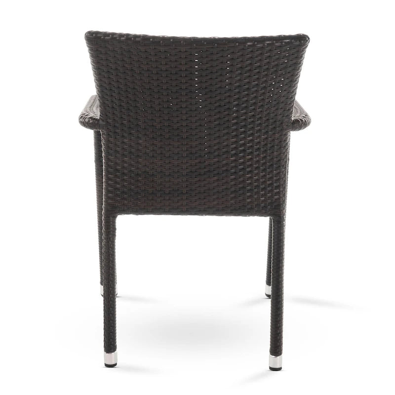 Chaises de salle à manger d'extérieur en osier Joyce de Christopher Knight Home (lot de 2)
