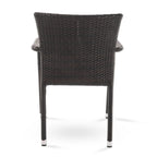 Chaises de salle à manger d'extérieur en osier Joyce de Christopher Knight Home (lot de 2)