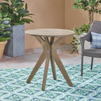 Ensemble bistro d'extérieur Kent 3 pièces en bois d'acacia et osier par Christopher Knight Home - Non disponible