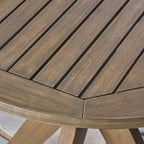 Ensemble bistro d'extérieur Kent 3 pièces en bois d'acacia et osier par Christopher Knight Home - Non disponible