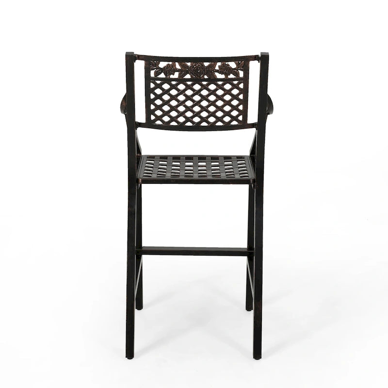 Tabouret de bar extérieur Tahoe 29 en aluminium (lot de 4) par Christopher Knight Home