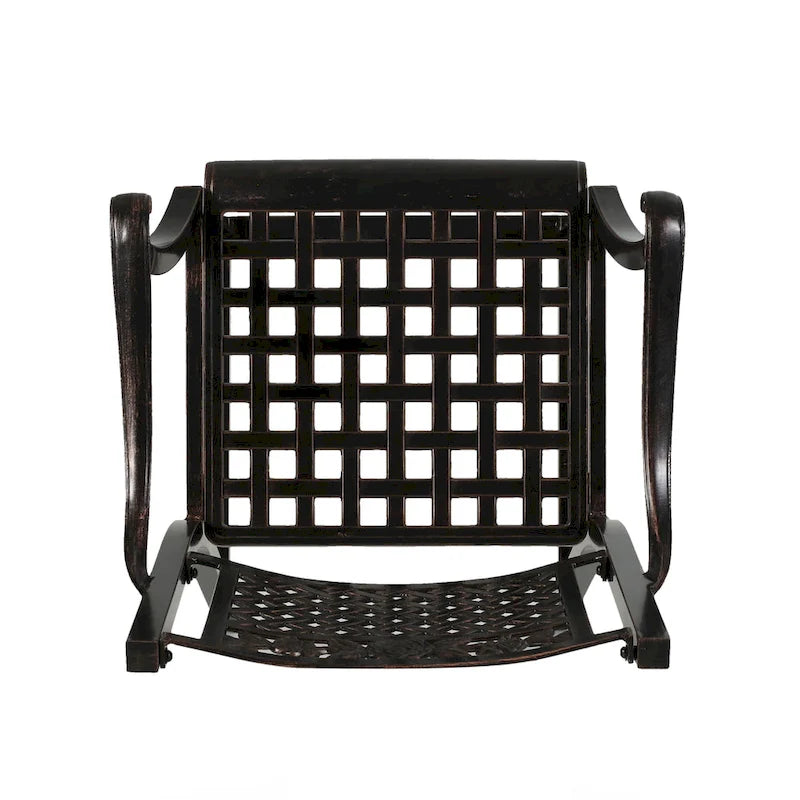 Tabouret de bar extérieur Tahoe 29 en aluminium (lot de 4) par Christopher Knight Home