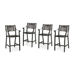 Tabouret de bar extérieur Tahoe 29 en aluminium (lot de 4) par Christopher Knight Home