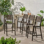 Tabouret de bar extérieur Tahoe 29 en aluminium (lot de 4) par Christopher Knight Home