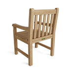 Chaise de salle à manger d'extérieur en teck