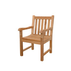 Chaise de salle à manger d'extérieur en teck