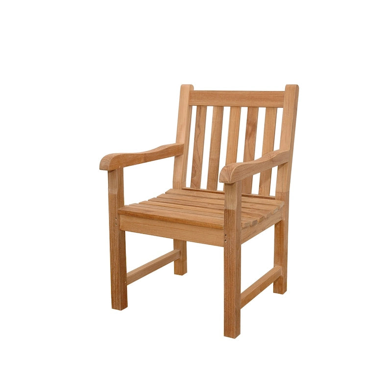 Chaise de salle à manger d'extérieur en teck