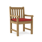 Chaise de salle à manger d'extérieur en teck