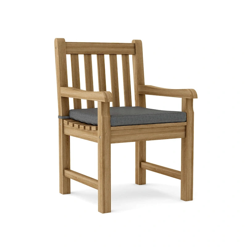 Chaise de salle à manger d'extérieur en teck