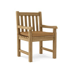 Chaise de salle à manger d'extérieur en teck