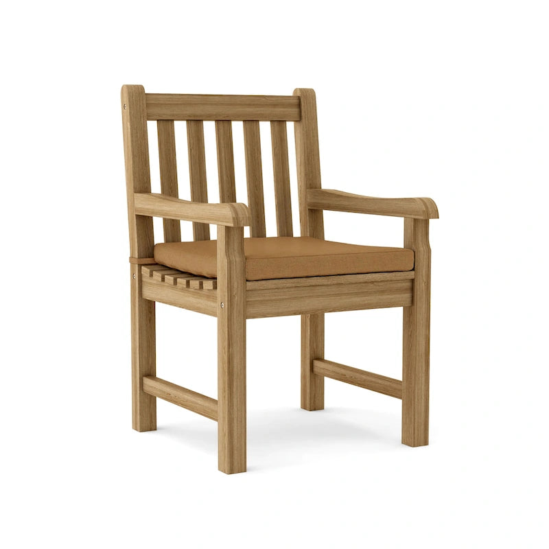 Chaise de salle à manger d'extérieur en teck
