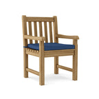 Chaise de salle à manger d'extérieur en teck