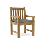 Chaise de salle à manger d'extérieur en teck