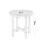 Chaise longue inclinable écologique Polytrends Altura Poly avec accoudoirs et table d'appoint (ensemble de 2 pièces)