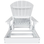 Chaise longue inclinable écologique Polytrends Altura Poly avec accoudoirs et table d'appoint (ensemble de 2 pièces)