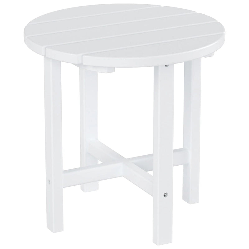 Chaise longue inclinable écologique Polytrends Altura Poly avec accoudoirs et table d'appoint (ensemble de 2 pièces)