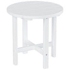 Chaise longue inclinable écologique Polytrends Altura Poly avec accoudoirs et table d'appoint (ensemble de 2 pièces)