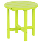 Chaise longue inclinable écologique Polytrends Altura Poly avec accoudoirs et table d'appoint (ensemble de 2 pièces)