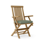 Chaises de jardin Bristol en teck avec accoudoirs - Pliables (lot de 2) - Non disponible