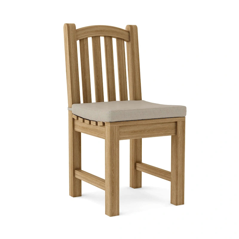 Chaise de salle à manger d'extérieur Chelsea en teck - Non disponible