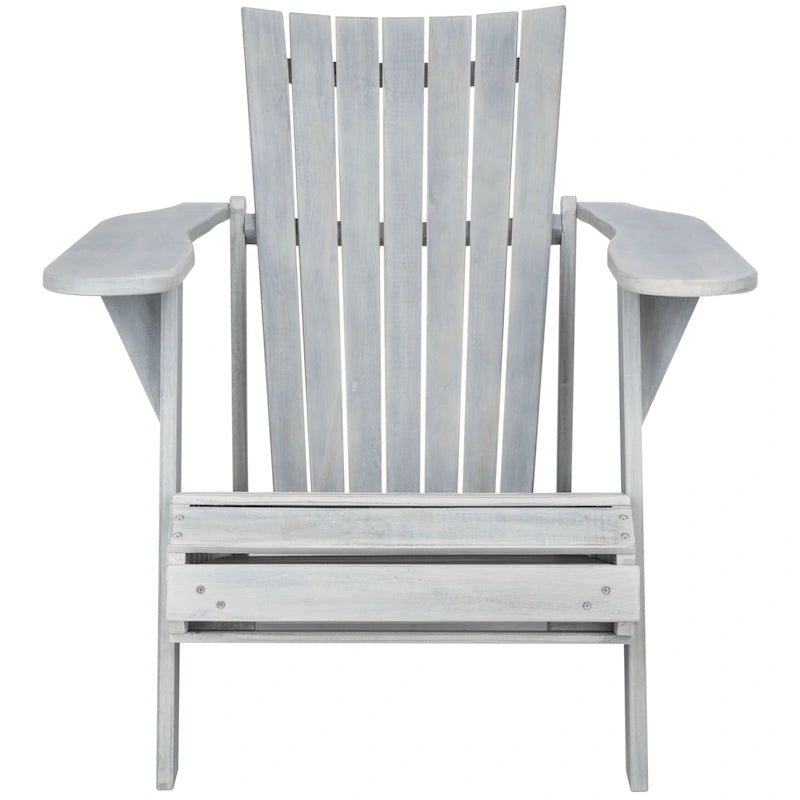 Fauteuil Adirondack d'extérieur SAFAVIEH Mangla avec repose-pieds rétractable - 52 cm (L) x 32 cm (P) x 30 cm (H)