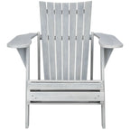 Fauteuil Adirondack d'extérieur SAFAVIEH Mangla avec repose-pieds rétractable - 52 cm (L) x 32 cm (P) x 30 cm (H)