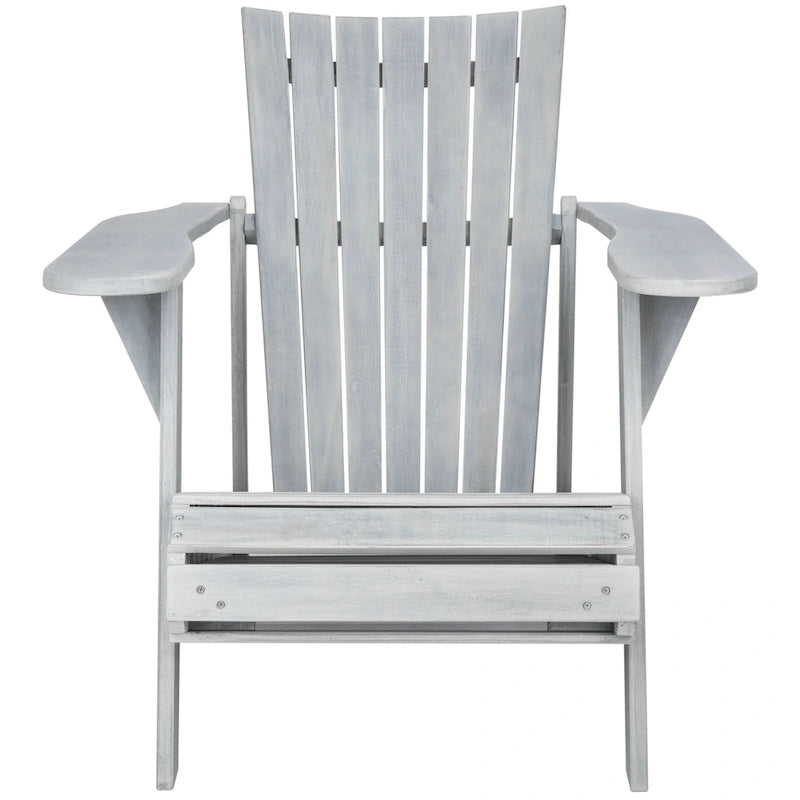 Fauteuil Adirondack d'extérieur SAFAVIEH Mangla avec repose-pieds rétractable - 52 cm (L) x 32 cm (P) x 30 cm (H)