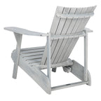 Fauteuil Adirondack d'extérieur SAFAVIEH Mangla avec repose-pieds rétractable - 52 cm (L) x 32 cm (P) x 30 cm (H)