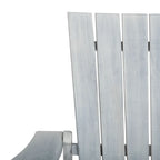 Fauteuil Adirondack d'extérieur SAFAVIEH Mangla avec repose-pieds rétractable - 52 cm (L) x 32 cm (P) x 30 cm (H)