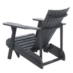 Fauteuil Adirondack d'extérieur SAFAVIEH Mangla avec repose-pieds rétractable - 52 cm (L) x 32 cm (P) x 30 cm (H)