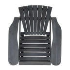 Fauteuil Adirondack d'extérieur SAFAVIEH Mangla avec repose-pieds rétractable - 52 cm (L) x 32 cm (P) x 30 cm (H)