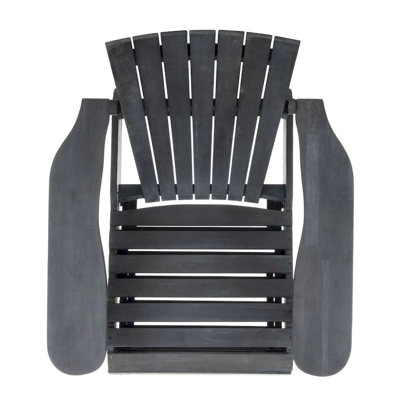 Fauteuil Adirondack d'extérieur SAFAVIEH Mangla avec repose-pieds rétractable - 52 cm (L) x 32 cm (P) x 30 cm (H)