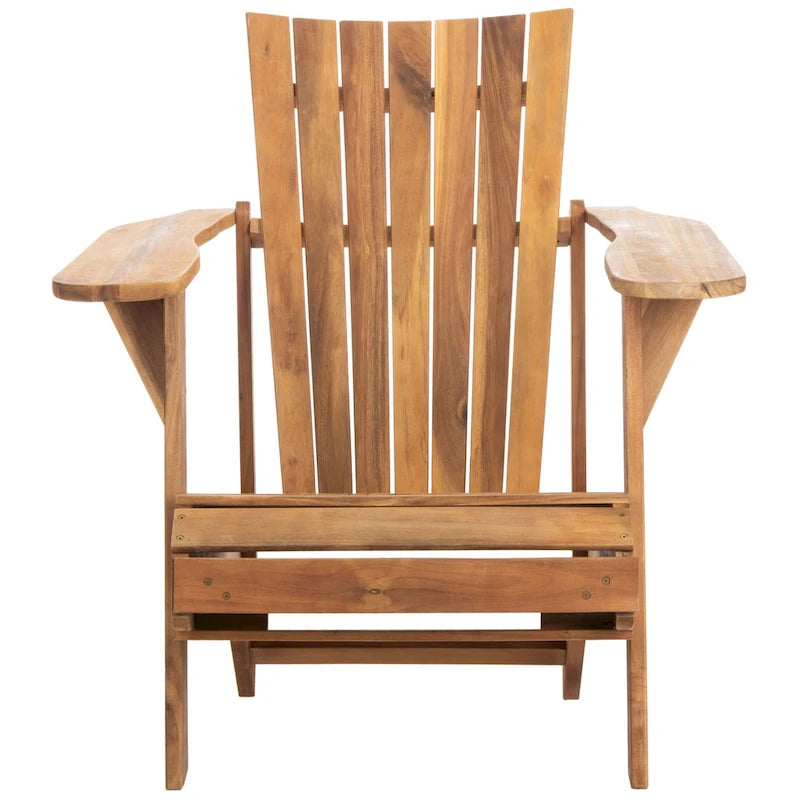 Fauteuil Adirondack d'extérieur SAFAVIEH Mangla avec repose-pieds rétractable - 52 cm (L) x 32 cm (P) x 30 cm (H)