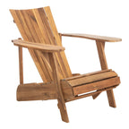 Fauteuil Adirondack d'extérieur SAFAVIEH Mangla avec repose-pieds rétractable - 52 cm (L) x 32 cm (P) x 30 cm (H)