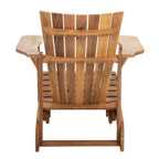 Fauteuil Adirondack d'extérieur SAFAVIEH Mangla avec repose-pieds rétractable - 52 cm (L) x 32 cm (P) x 30 cm (H)