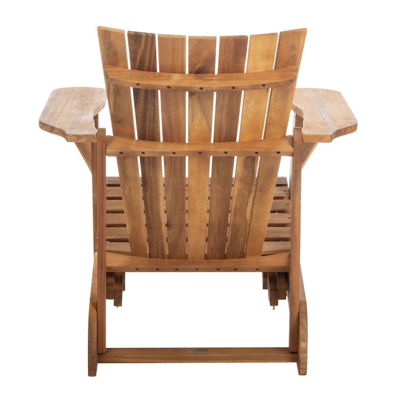 Fauteuil Adirondack d'extérieur SAFAVIEH Mangla avec repose-pieds rétractable - 52 cm (L) x 32 cm (P) x 30 cm (H)