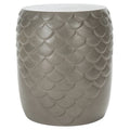 Tabouret d'extérieur SAFAVIEH Onerva en béton - 40 cm (L) x 40 cm (l) x 46 cm (H) - 41 cm (L) x 41 cm (P) x 46 cm (H)