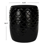 Tabouret d'extérieur SAFAVIEH Onerva en béton - 40 cm (L) x 40 cm (l) x 46 cm (H) - 41 cm (L) x 41 cm (P) x 46 cm (H)